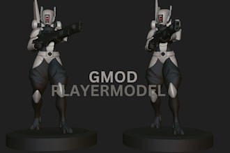 create, edit and port gmod playermodel, gmod map, sim 4, 3d model, vrchat