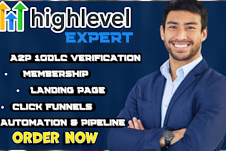setup gohighlevel ai automation, a2p 10dlc, gohighlevel support, landing page