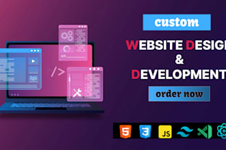 do custom website development, full stack developer, front end backend developer