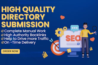 do 200 HQ local SEO directory submissions for your business