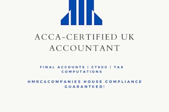 do final accounts, ct600, and tax computation services for UK business