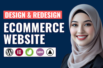 design or redesign wordpress ecommerce website using woocommerce or woodmart