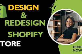 design or redesign your shopify website