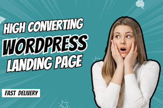 design responsive landing page or squeeze page using elementor pro