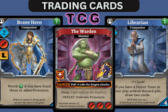 do tcg trading card template design tabletop fantasy ccg card game tcg rpg icons