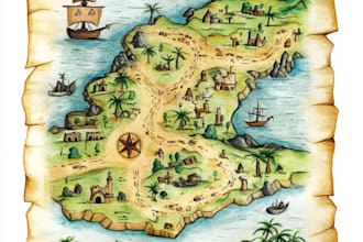 draw  your dream fantasy map for game, book, rpg