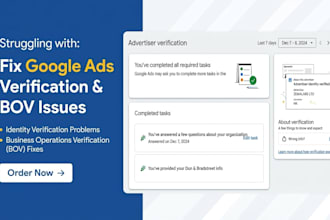 fix google ads advertiser verification and bov in 2 hours