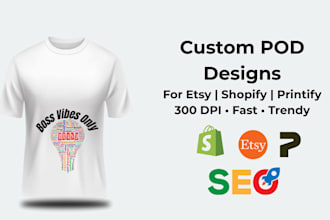 upload and optimize pod products on etsy and printify gelato
