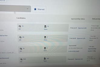 do indeed job post on my account