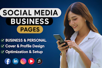 setup social media pages facebook linkedin instagram