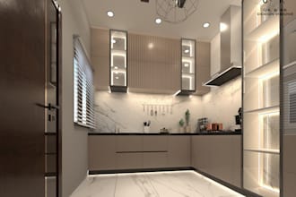 design a 3d modern kitchen