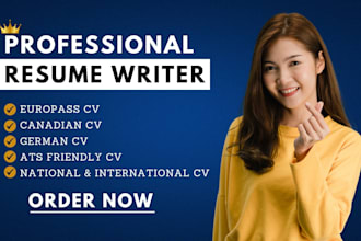 make professional cv resume maker create cover letter build update design revamp
