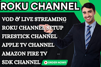 develop and create roku channel, roku app, fire TV, firestick and amazon TV apps