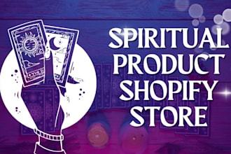 design spiritual product website tarot reading website spiritual shopify store