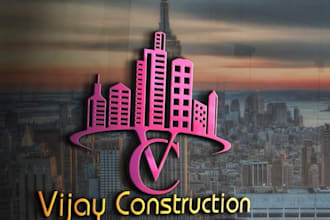design luxury real estate, construction, roofing, plumbing, company logo