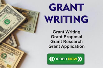 do a professional grant writing, grant proposal, and application
