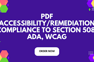 audit your document for ada, wcag, 508 compliance