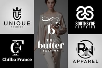 do luxury fashion clothing brand, boutique fashion logo or any graphics design