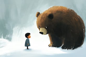 do cute children storybook illustrations, book covers