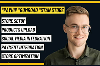 build payhip stan store gumroad store setup online store digital product