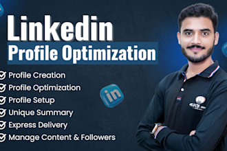fully create, update, optimize, content, and manage your linkedin profile
