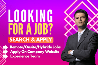 searching for job opportunities and submitting applications for remote job