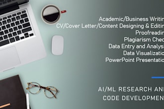 do content, business, manuscript writing and proofreading, ml,ai, data entry