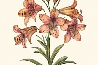 draw botanical illustration of flower illustration, plant illustration