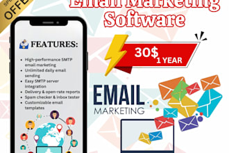 provide bulk SMTP email marketing sender software with manual setup