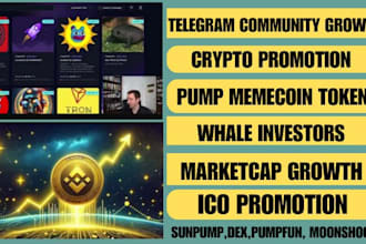 do organic x marketing, pump memecoin holders, twitter follower crypto promotion