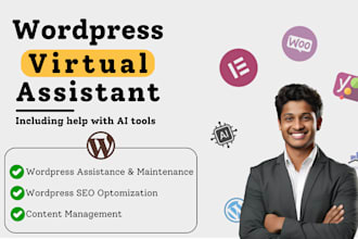 be your wordpress virtual assistant for content posting, SEO, and maintenance
