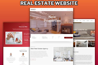 build a real estate investor landing page or website