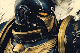 do your awsome warhammer character art illustration
