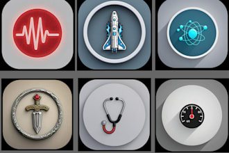 design a professional app icon and logo