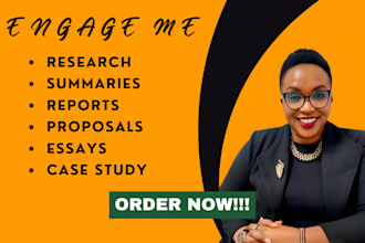 do research and write well referenced case study analysis, summaries and reports