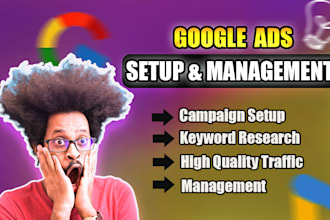 set up, manage, and audit your google ads PPC campaigns for maximum ROI