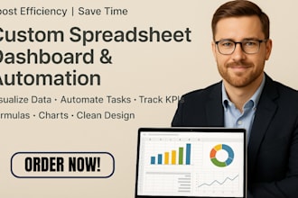 design custom spreadsheet dashboard automated spreadsheet visualize formulas