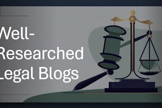 write well researched legal blog articles