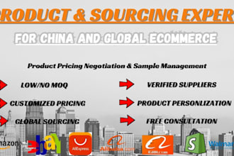 be your china product and supplier sourcing agent for amazon and ecommerce
