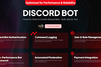 create a high performance discord bot with custom automation