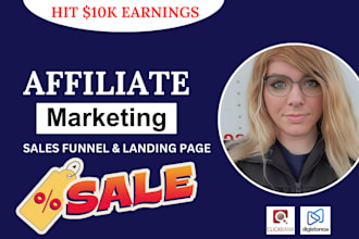 build clickbank affiliate marketing sales funnel, facebook ad for link promotion