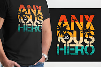 do custom merchandise and typography clothing t shirt or any graphics design