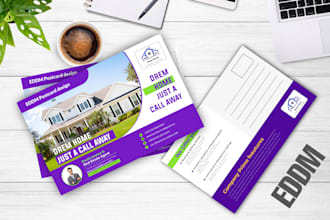 design professional real estate eddm postcards