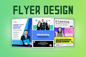 design professional flyer, poster and leaflets etc