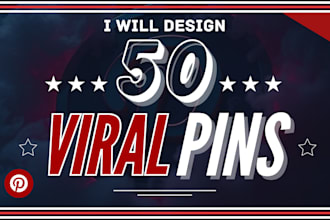design 50 high quality custom pinterest pins