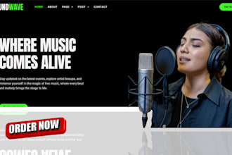 build your podcast website, producer, dj, band, record label, studio website