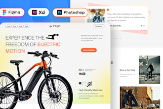 do awesome figma website design, website redesign and website ui ux design