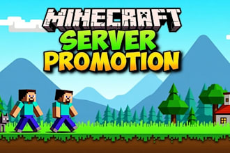minecraft server promotion, server advertisement to get active players
