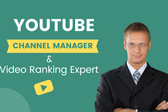 be your certified youtube channel manager or video SEO expert