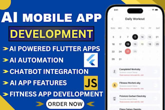 create ai fitness app ai mobile app wireframe flutter ai app development